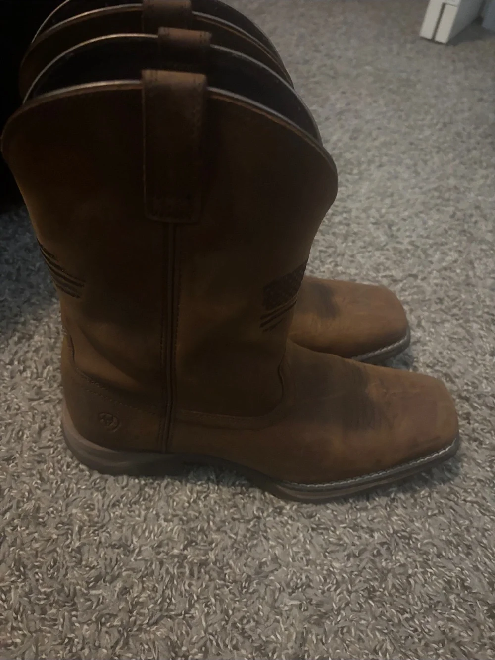 Ariat Kids Classic Brown Square-Toe Cowboy Boots